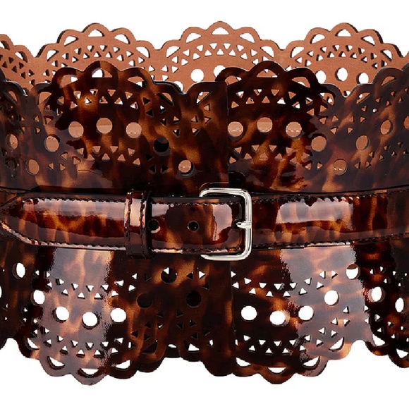 Authentic Alaïa Azzedine Patent Leather Corset Belt – Rare Tortoise Finish - Picture 2 of 3